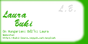 laura buki business card